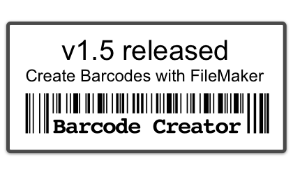 v1.5 of Barcode Creator Released