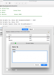 The value of a declared variable can be updated in the data viewer.