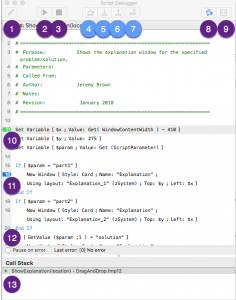 The FileMaker Script Debugger