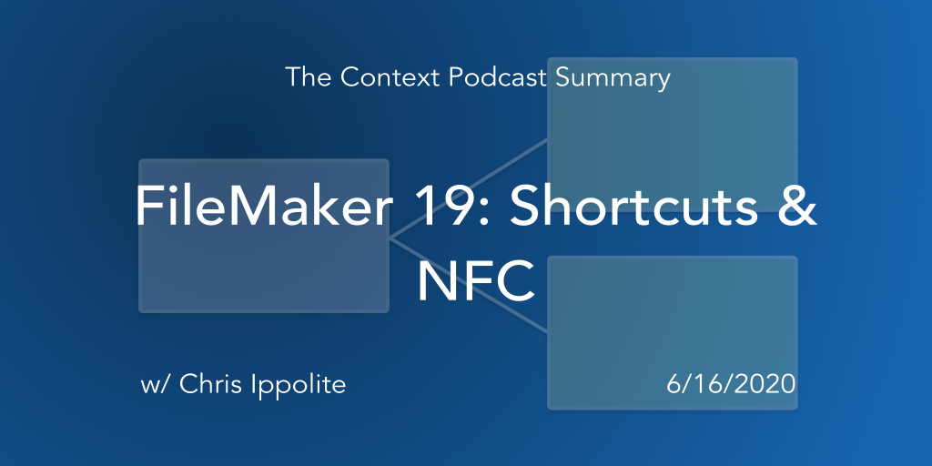 FileMaker 19: Shortcuts & NFC