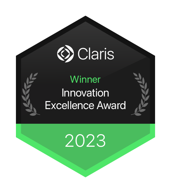 This award celebrates the Claris Partner who demonstrated innovation and competitive differentiation in a product that runs on or enables a better solution on the Claris platform.