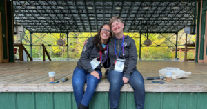 Krissy and Martha after morning session at PauseOnError 2023.