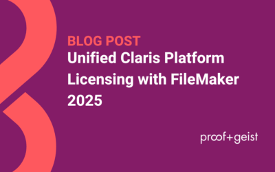Unified Claris Platform Licensing with FileMaker 2025