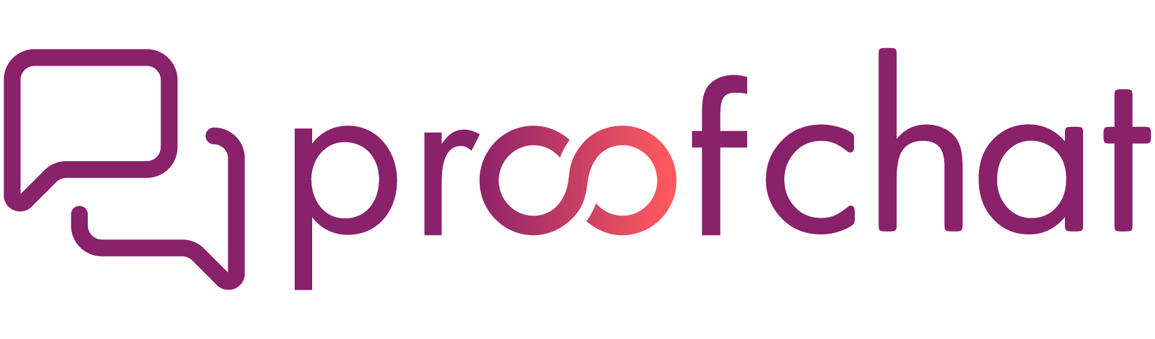 ProofChat Logo with two Chat Bubbles