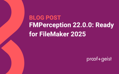 FMPerception 22.0.0: Ready for FileMaker 2025