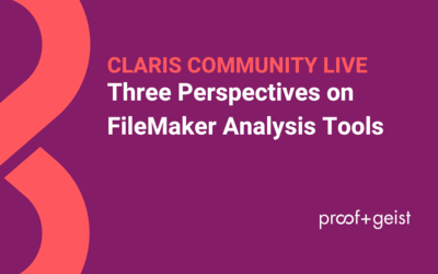 Three Perspectives on FileMaker Analysis Tools
